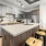 a kitchen with white cabinets