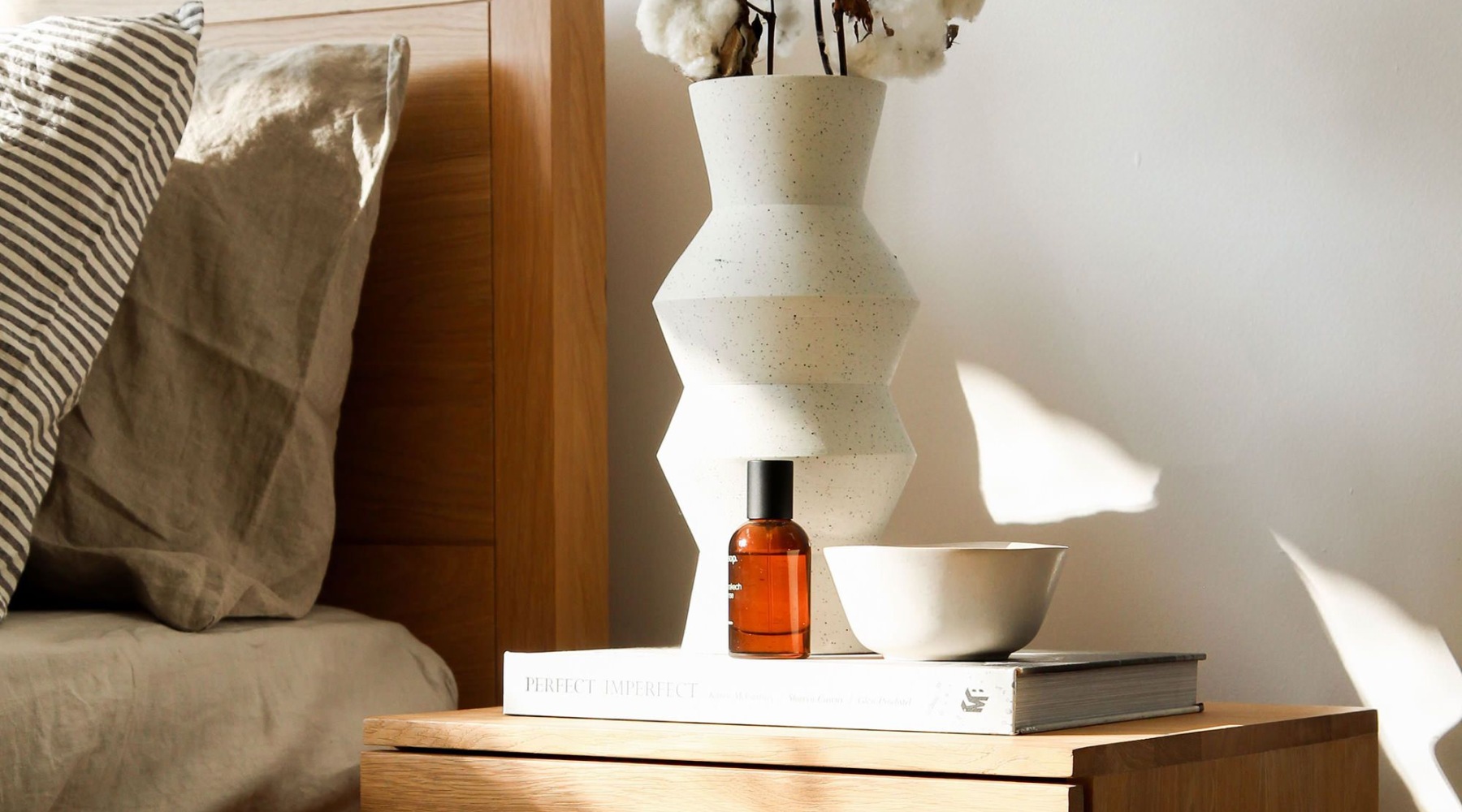 Welcome to Platform Grant Park decor on bedside table