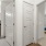 a room with white doors